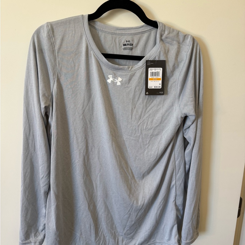 Under Armour Light Gray Women's Tech Tee NWT